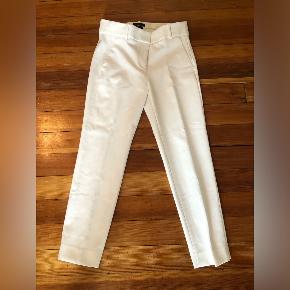 White JCrew Cameron dress pant/trouser size 4